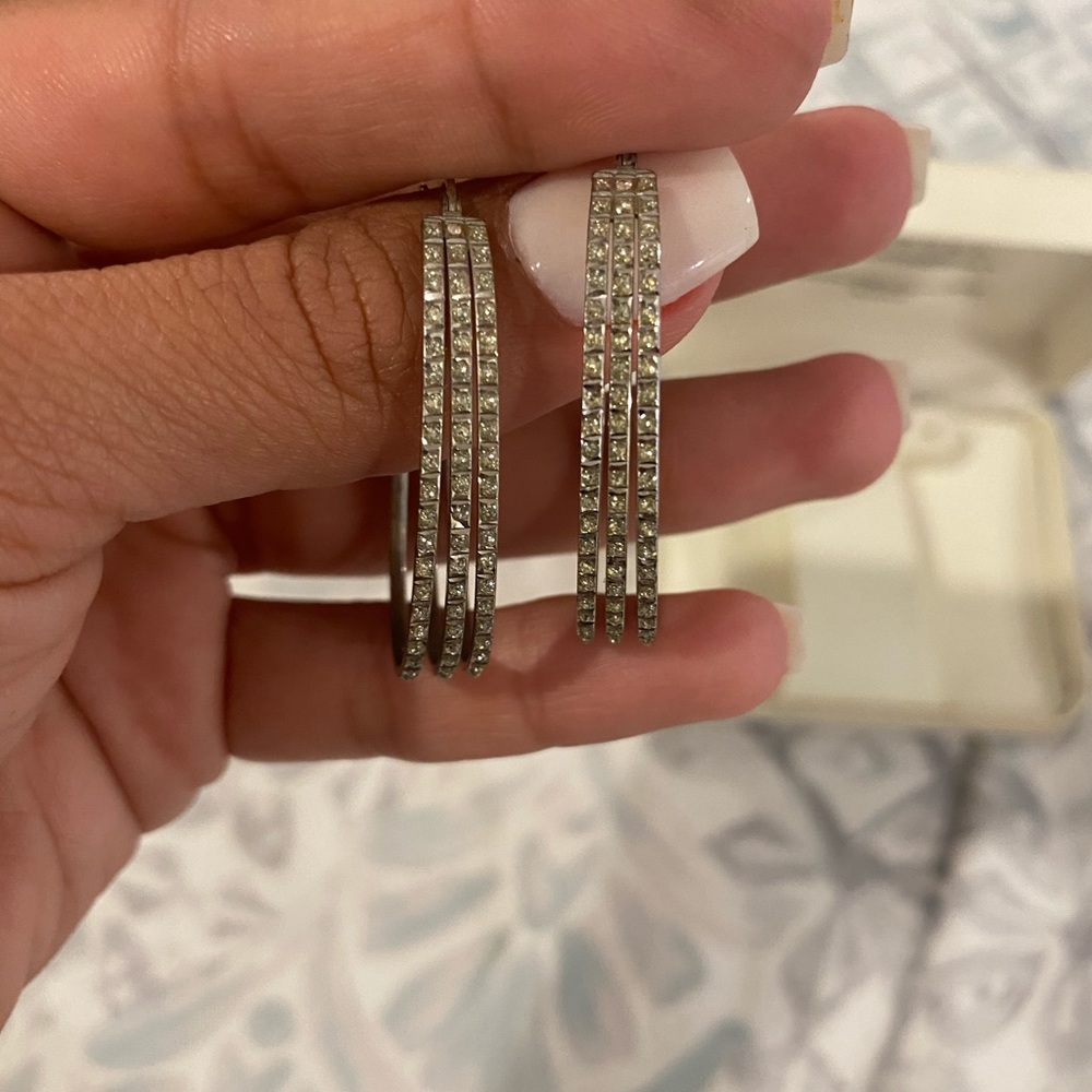 Silver earrings